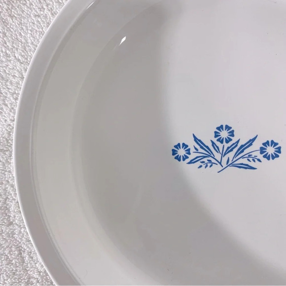 Vintage Corningware Blue Cornflower Round  Pie Plate Pie Dish - Picture 7 of 15